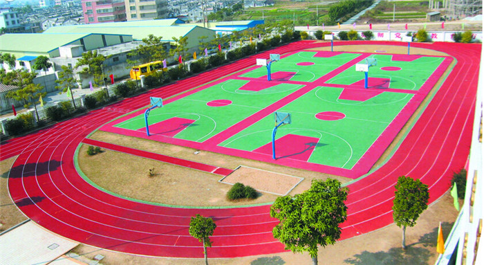 阜阳一小北校区塑胶操场施工